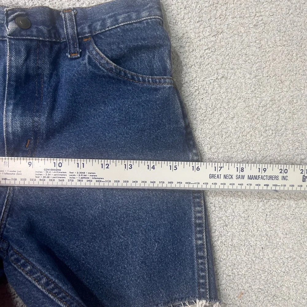 Vintage Denim Cutoff Shorts 80s High Waisted 14 Blue Retro Skater Indie Boho
